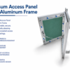 Aluminum Frame Gypsum Access Panel for Wall and Ceiling